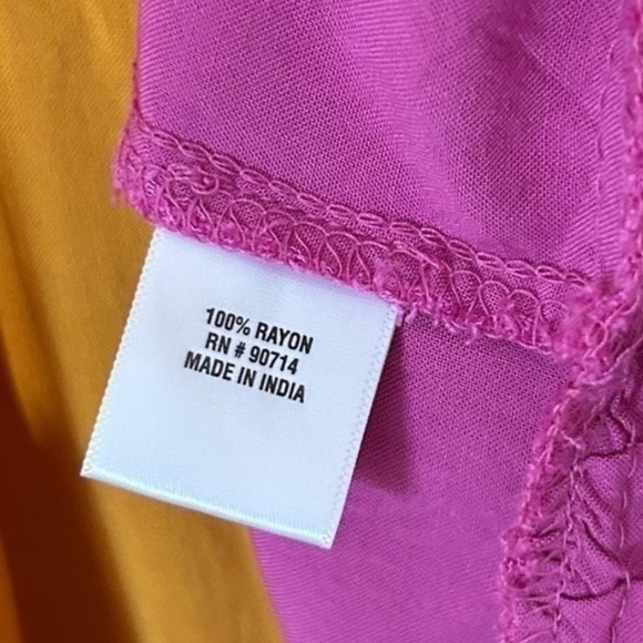 Ivy Street Color Block Ruffle Tiered Tie Strap Maxi Dress SIZE 1X - Picture 5 of 7